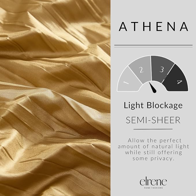 Athena Faux Silk Window Curtain and Scarf Set - Image 5