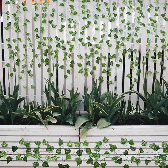 Fake Vines for Room Decor Aesthetic Artificial Plant Ivy Leaves Hanging - Image 7