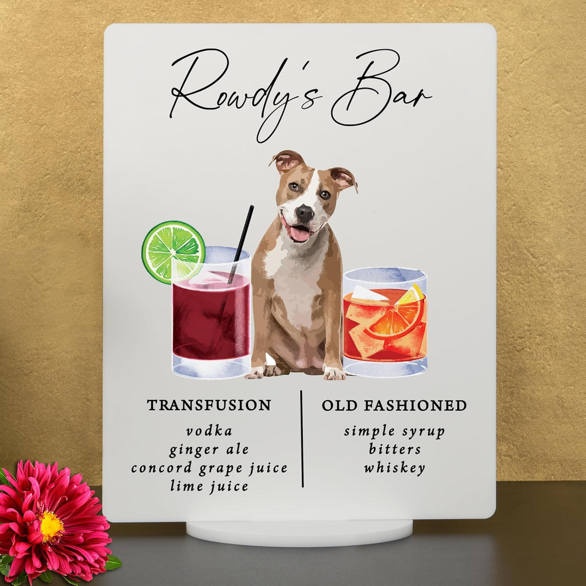 Pet Signature Drink Wedding Signs