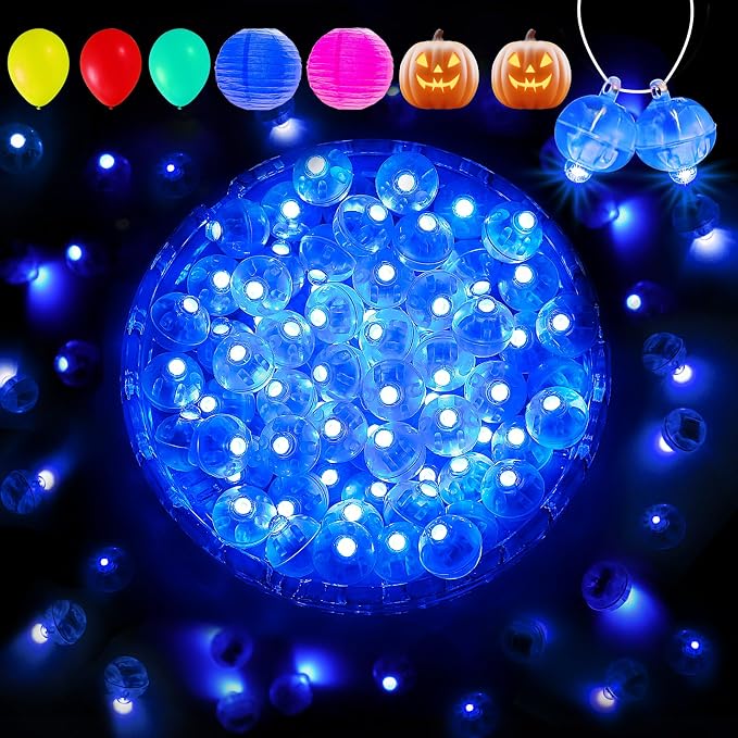 Aogist 100Pcs Blue Balloon Lights by Aogist