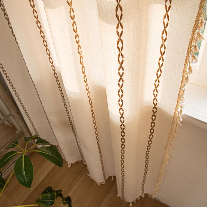 Sutuo Home Boho Curtains 108 Inches Long, Bohemian Drape - Image 7