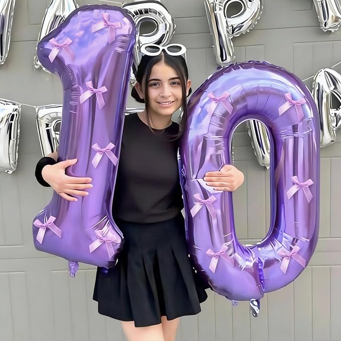 Numbers 15 Balloon 40Inch Purple Balloons - Image 2
