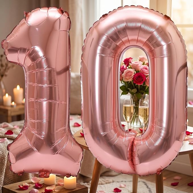YPSelected 32 Inch Large Foil Helium Number Balloon Birthday Wedding Party 0-9 - Image 3