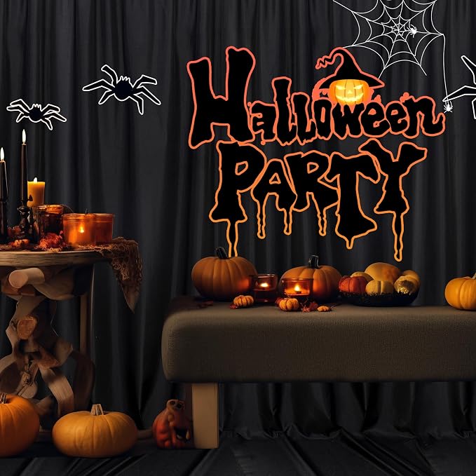 Black Backdrop Curtain for Party Backdrop Drapes Panels - Image 3