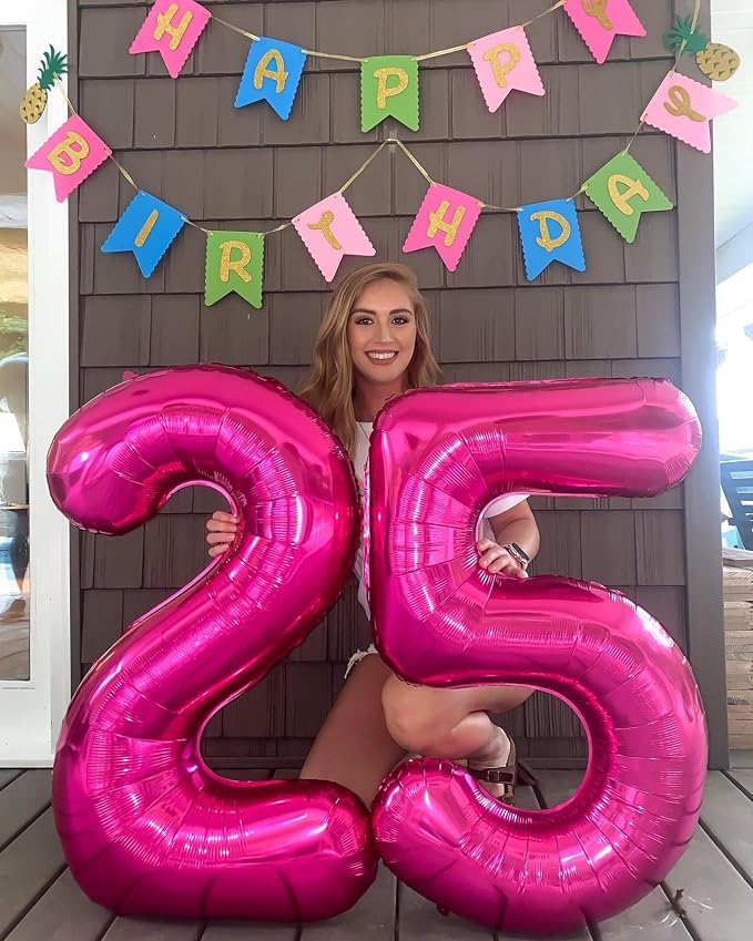Hot Pink 25 Balloon - Image 2