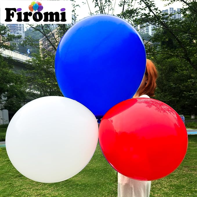 Firomi White Balloons 18-inch 12 Pack Large Thicken | Helium Big Matte White - Image 5