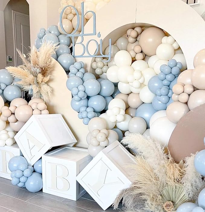 Sand White Balloons 18 Inch 24 Pack Matte Helium Latex Round Balloons - Image 4