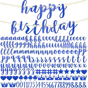TaoBary 167 Pcs DIY Banner Kit Happy Birthday Glitter Banner Customizable by TaoBary