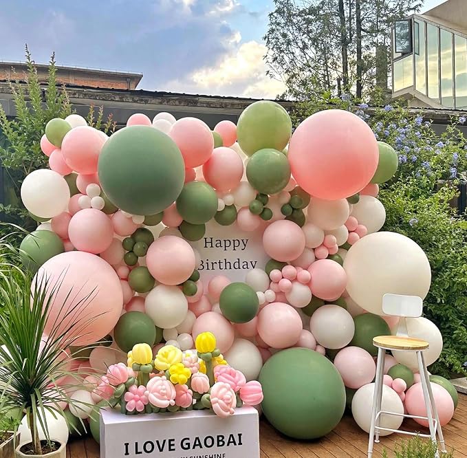 Pink Balloons 18 Inch 24 Pack Matte Helium Latex Round Balloons - Image 6