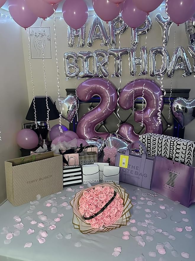 40 Inch Pink Number 1 Balloon Birthday Party Decorations - Image 4