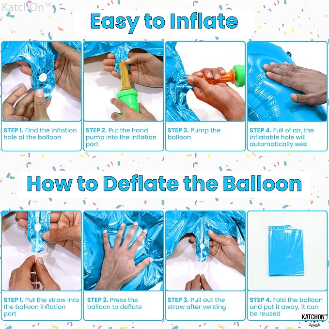 KatchOn Giant Blue Number 9 Balloon - Image 3