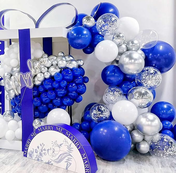 10 Inch Royal Blue Balloons - Image 3