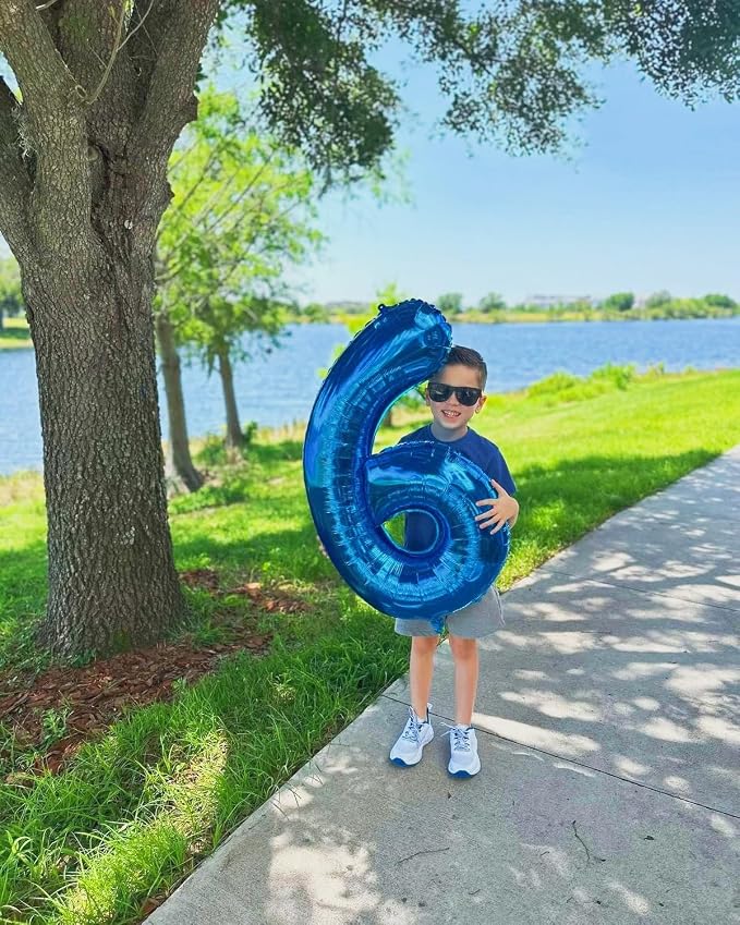 Numbers 15 Balloon 40Inch Blue Balloons - Image 2