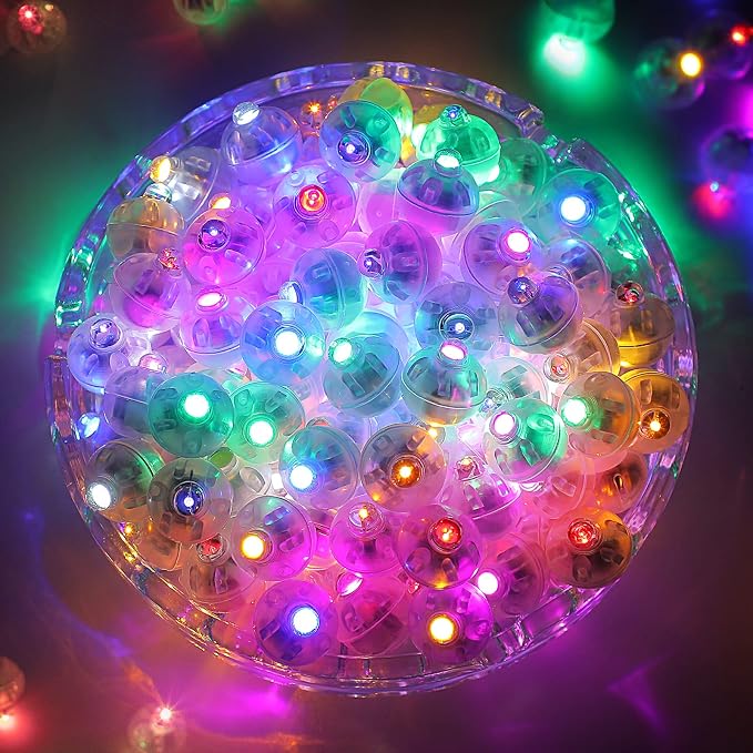 ZGWJ 200PCs Colorful Balloon Lights Mini, Battery Powered, Long Standby Time by ZGWJ