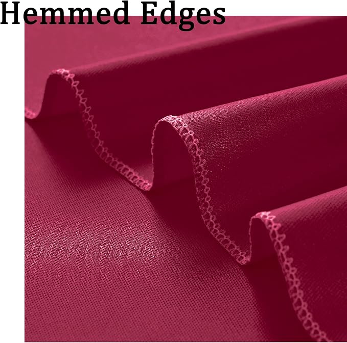 10x8ft Wrinkle Free Burgundy Backdrop Curtain Maroon Backdrop Drapes, Thick - Image 4