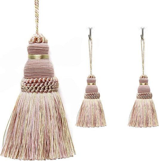 2Pcs Colorful Tassel Key Tassels DIY Accessories | 9.5 Inch Tassels by fenghuangwu