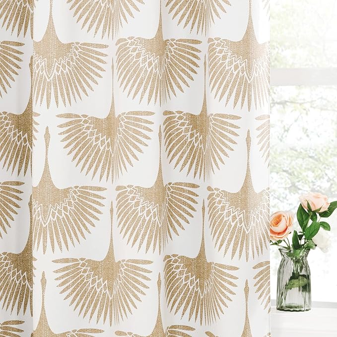 KGORGE Geometric Pattern Blackout Curtains - Image 7