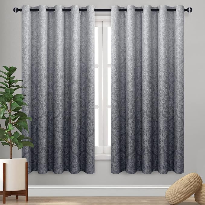 DWCN Ombre Blackout Curtains for Bedroom by DWCN