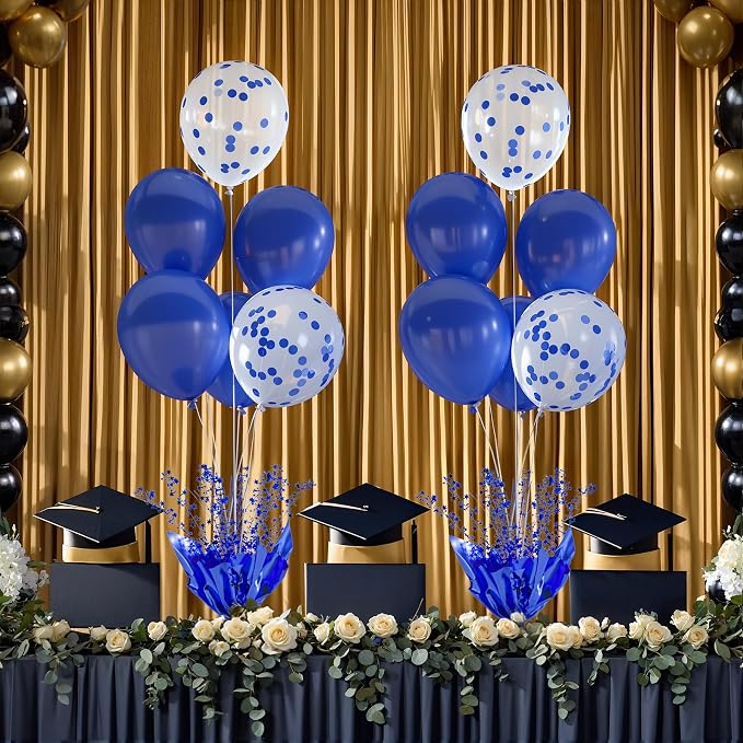 Royal Blue Balloon Table Centerpiece Kit, 2 Set Blue Balloon Stands - Image 7