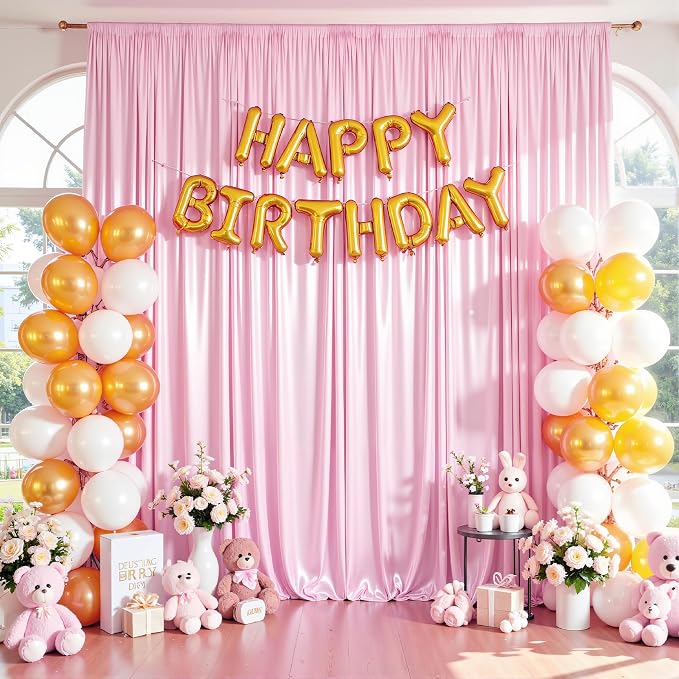 40x10ft Pink Glitter Backdrop Curtain - Image 8
