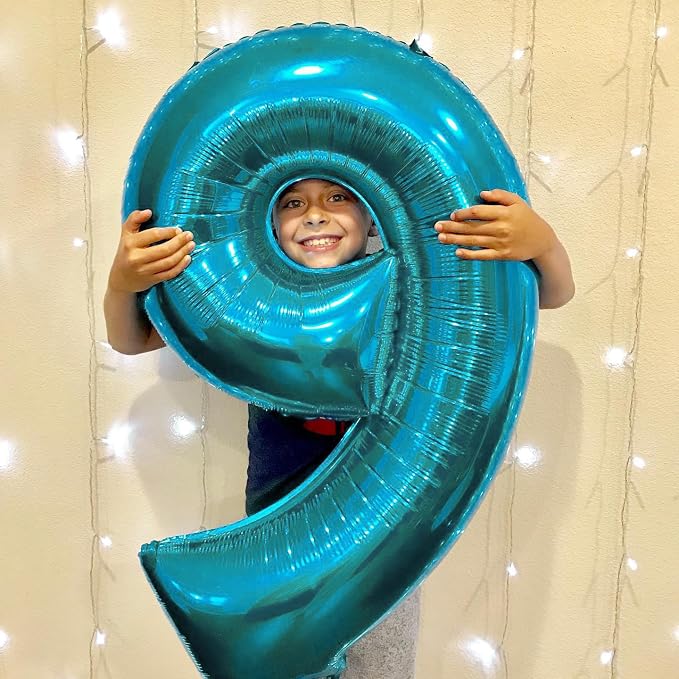 Number Balloons 8 Balloon 40 inch Blue - Image 2