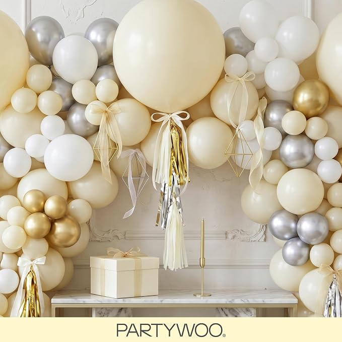 PartyWoo Pastel Yellow Balloons 100pcs Light Pale Yellow Color | 36 18 12 10 5 - Image 8