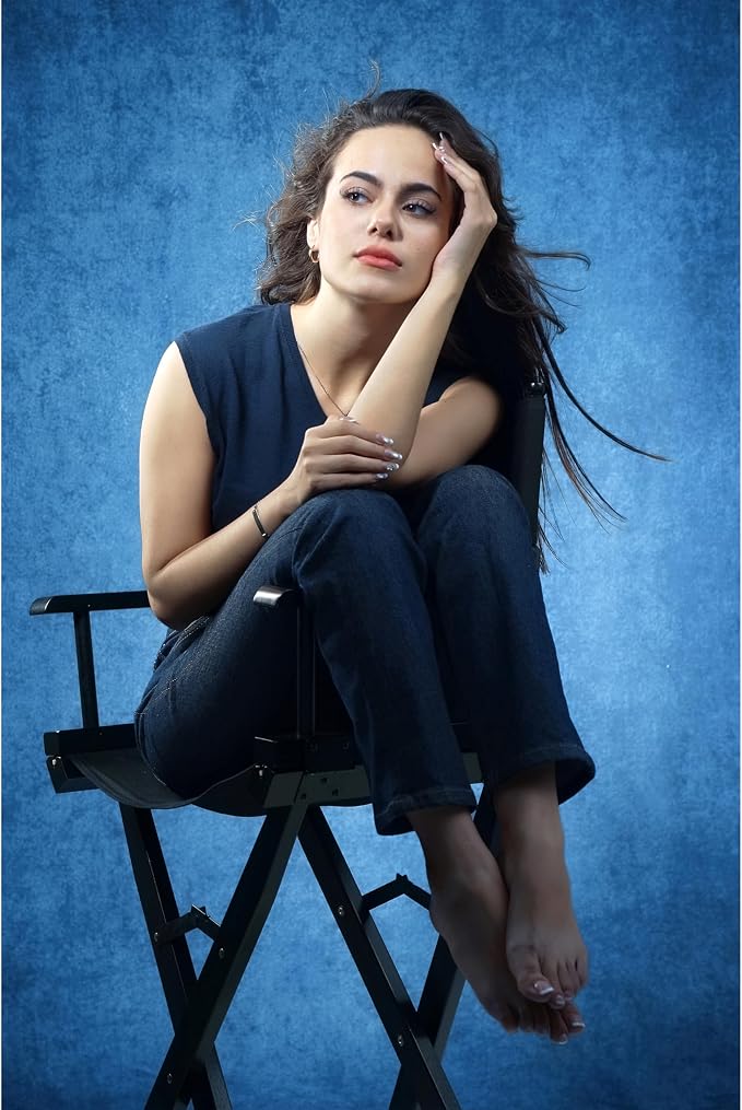 UrcTepics 8×12 ft Blue Fabric Photo Backdrops, Classic Abstract Texture Backdrop - Image 3