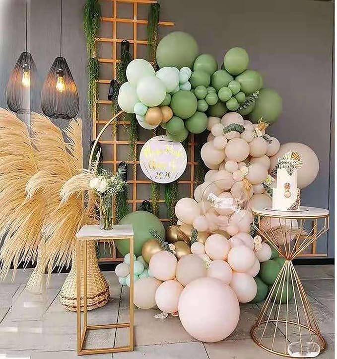 18 inch Avocado Green Balloons - Image 5