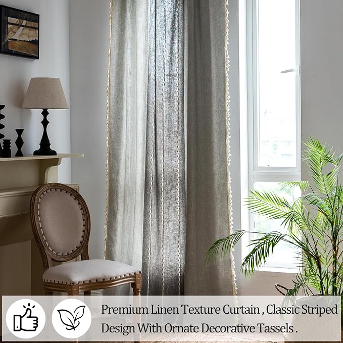 Sutuo Home Boho Curtains 72 inch Long - Image 3