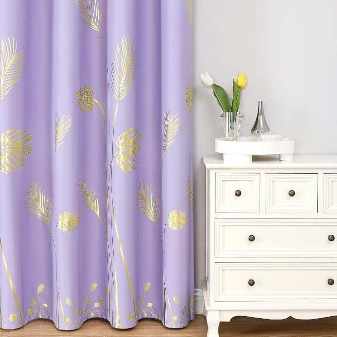 Lilac Blackout Curtains 84 Inches Long - Image 2