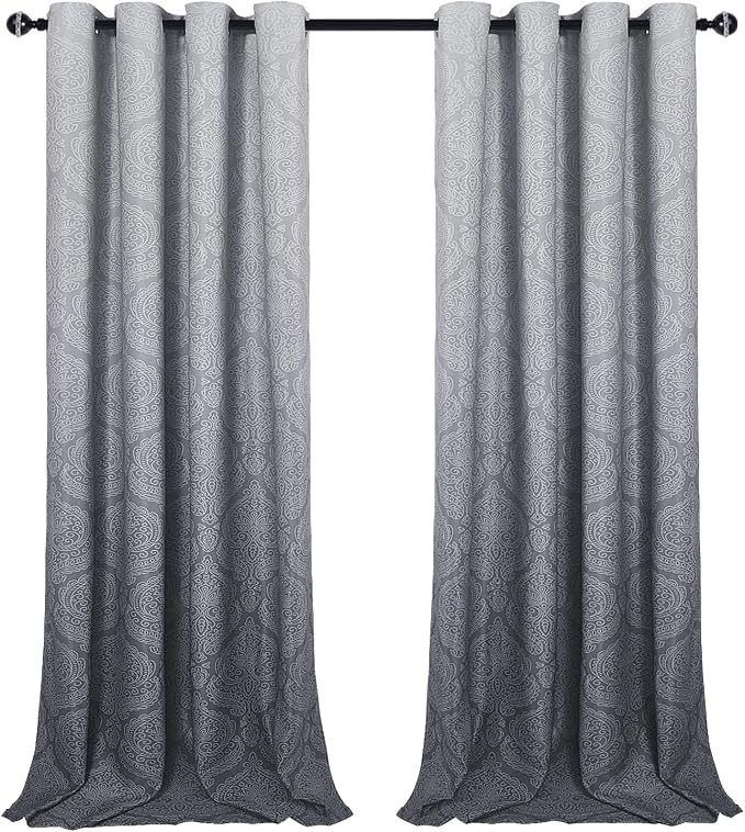 DWCN Extra Long Ombre Blackout Curtains - Image 9