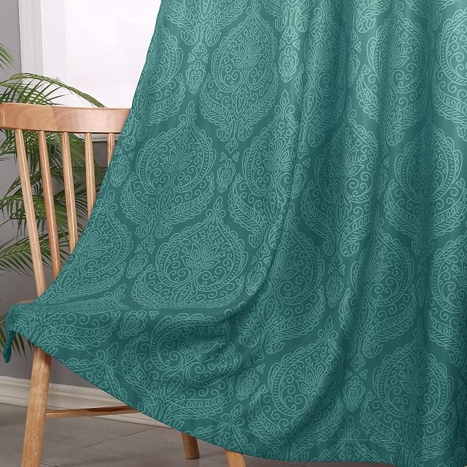 DWCN Teal Ombre Blackout Curtains - Image 3