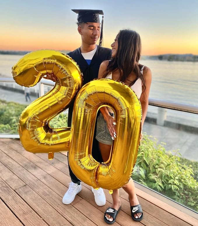 Gold 20 Balloon - Image 2