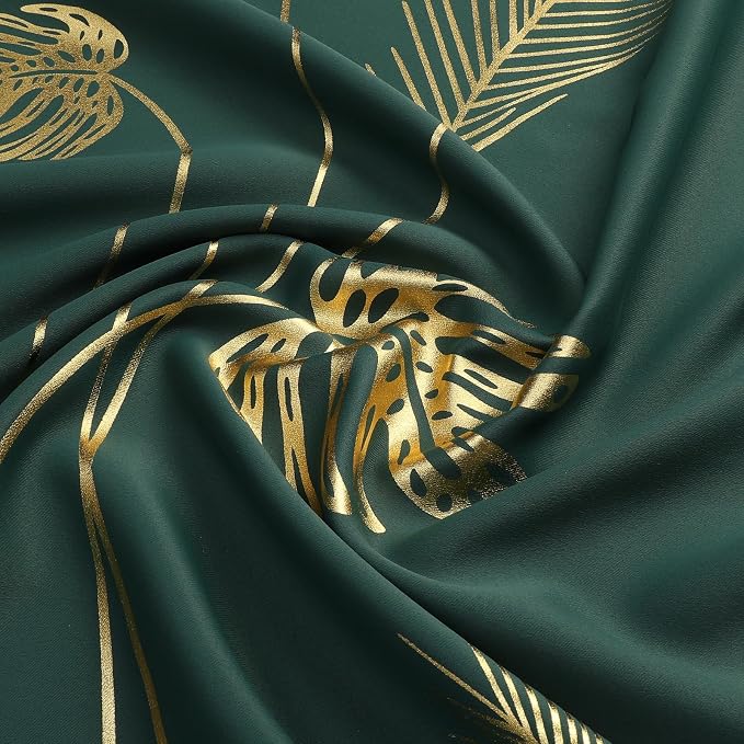 Green Blackout Curtains for Bedroom 84 Inches Long, Thermal Insulated Energy - Image 5