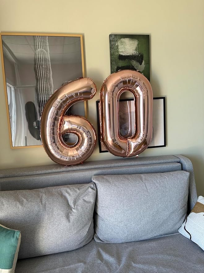 Number Balloons 0 Balloon 40 inch Rose Gold - Image 4