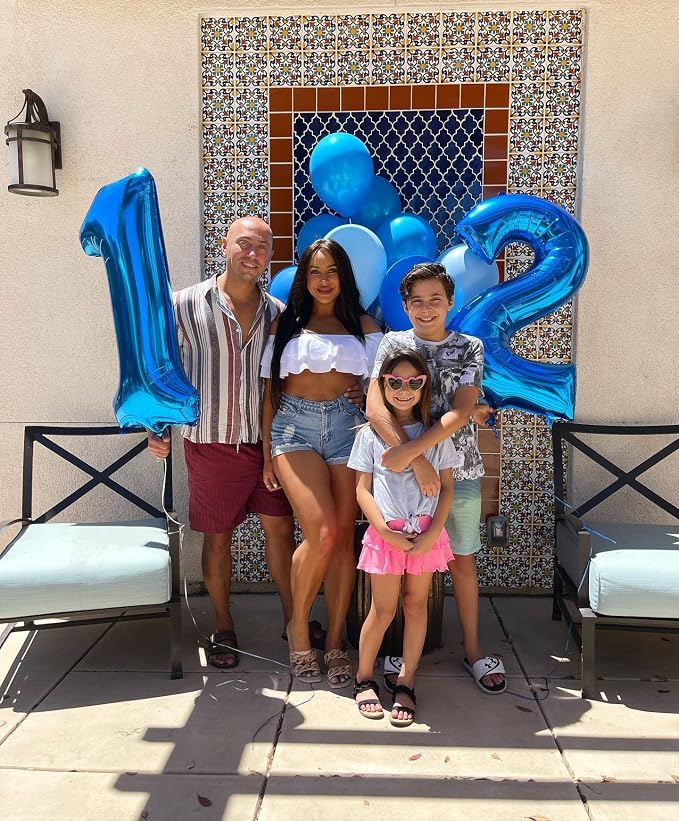 25 Balloon 40 inch Dark Blue Number Balloons - Image 2