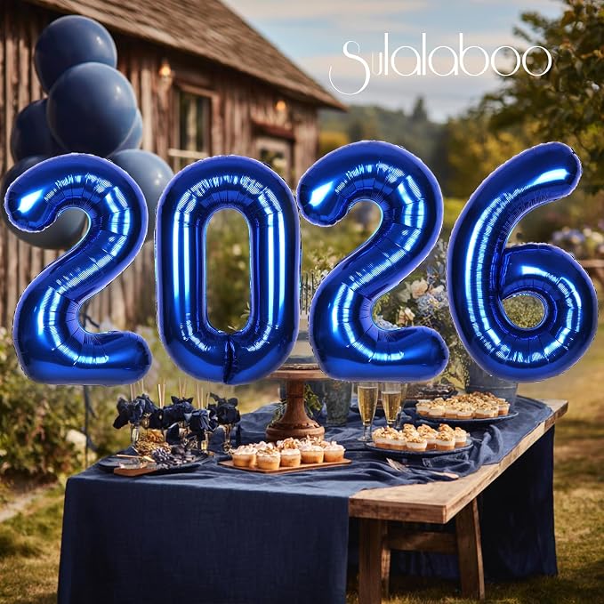 40 Inch Navy Blue Big Number 13 Balloon 0-9 Large Helium | Royal Blue Balloons - Image 5