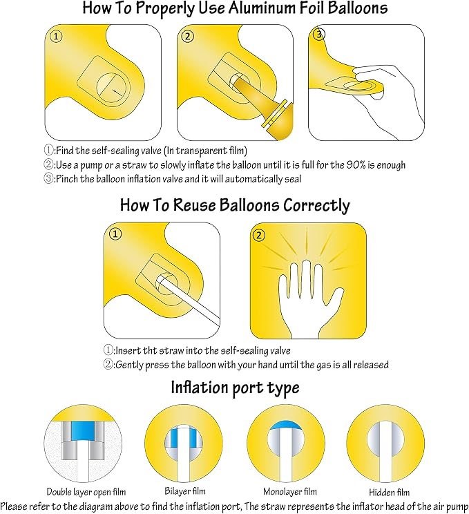 40 In yellow graffiti Number Balloons Helium Foil Mylar Balloon Digital 0 | - Image 3