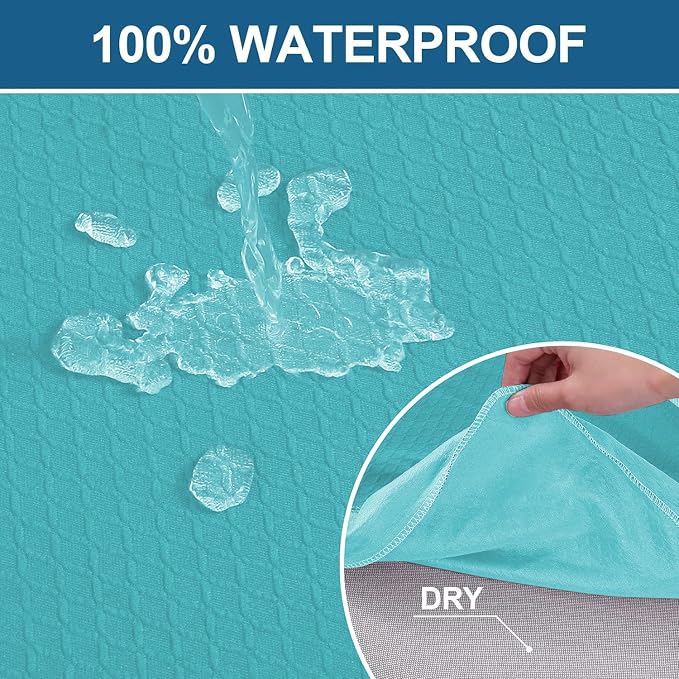 Smiry Waterproof Seat Covers for Dining Room Chairs, No Rear Covers | Stretch - Image 4