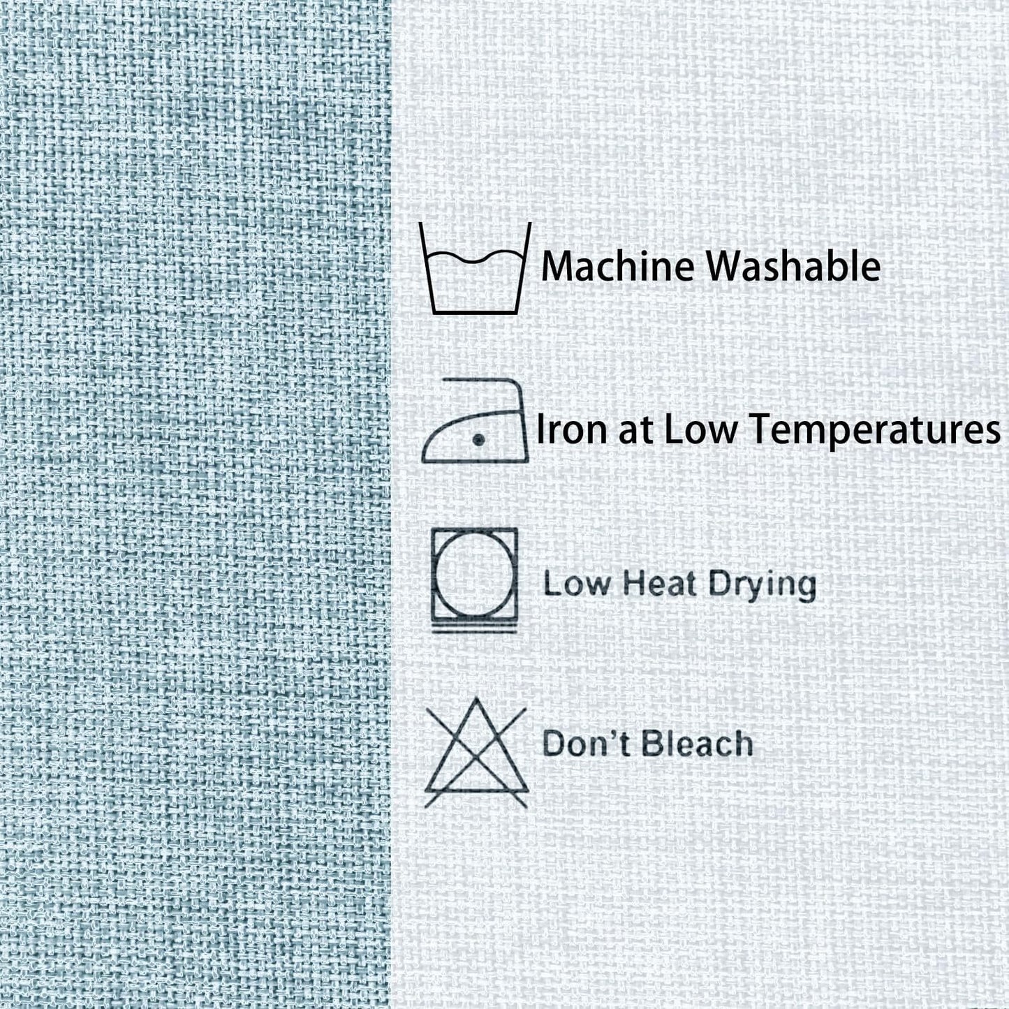 Hiasan Faux Linen Square Tablecloth - Wrinkle and Stain Resistant Washable Table Cloth for Kitchen Dining Room Holiday Table Cover for Dinner, Lux Slate Blue, 60 x 60 Inch