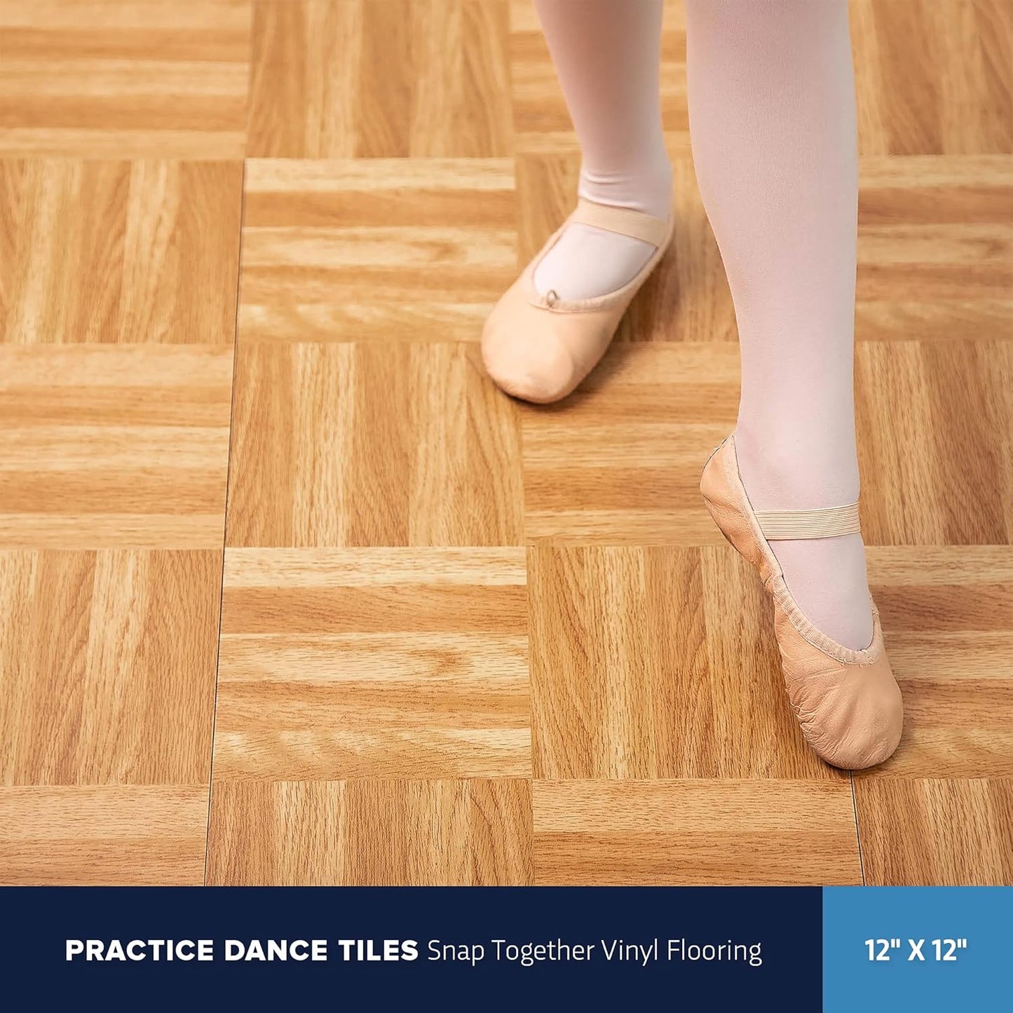 IncStores 12" x 12" Practice Dance Tiles (Beachwood, 52-12"x12" Tiles)