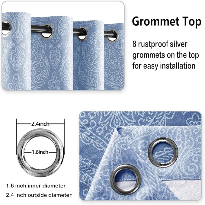 DWCN Ombre Blackout Curtains for Living Room - Image 5