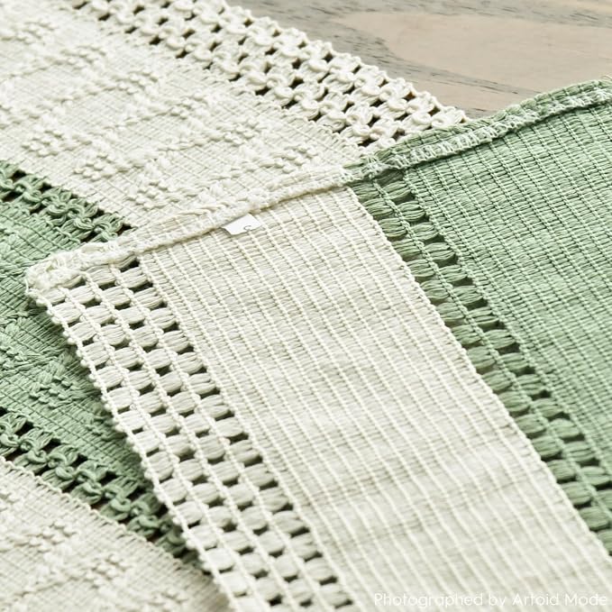 Artoid Mode Light Green Farmhouse Rustic Table Runner 12x90 Inch | Seasonal - Image 5