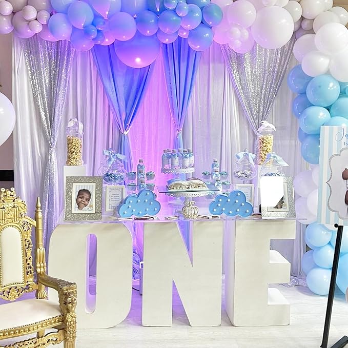 Silver Sequin Backdrop 2 Panels 2FTx8FT Christmas Party Backdrop Curtains | - Image 2