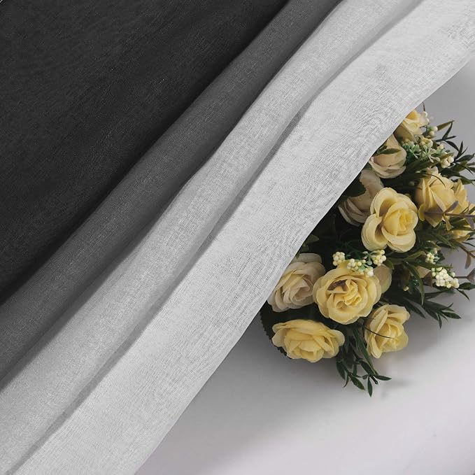 DWCN Black Ombre Sheer Curtains - Image 6
