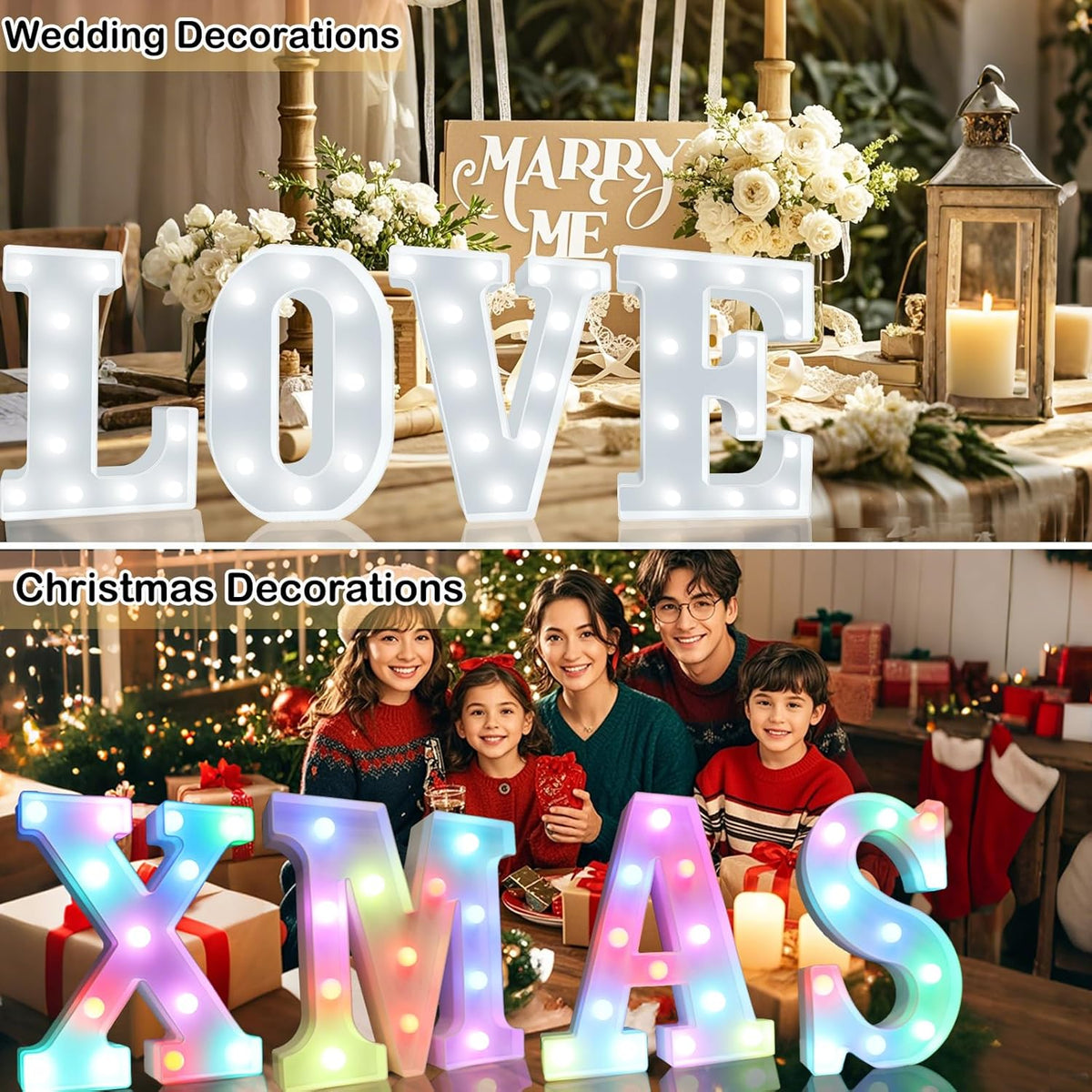 Light Up Colorful LED Marquee Letter lights, 18 Colors Changing Alphabet Letters Sign with Remote Timer for Night Light Girls Bedroom Wedding Birthday Party Lamp Christmas Home Bar Decor- Colorful W