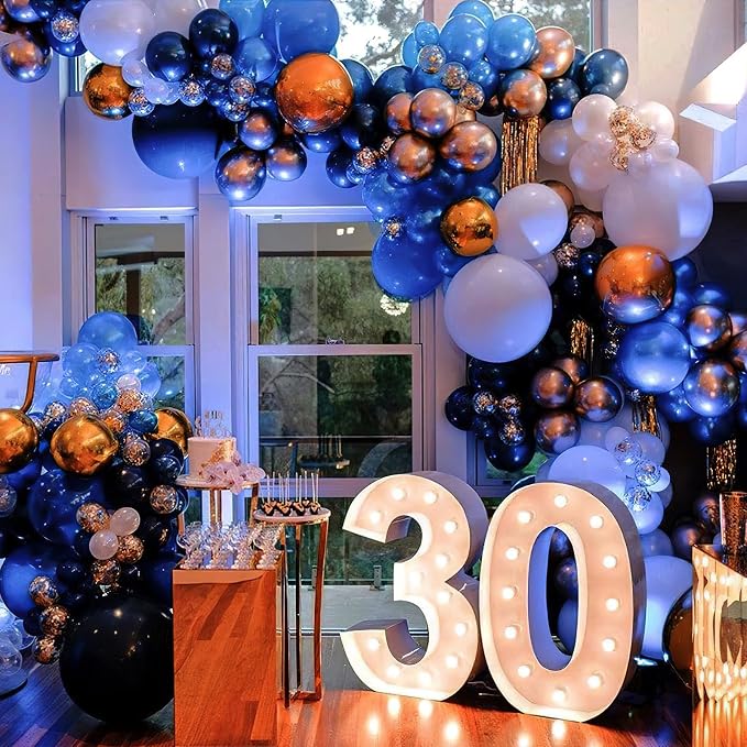 PartyWoo Blue Balloons 100pcs Metallic Blue Chrome Color 5 Inch | Balloons - Image 7