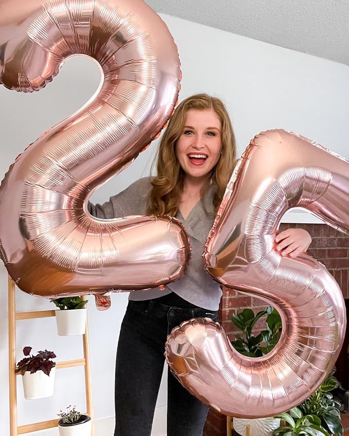 Rose Gold 25 Balloon - Image 3
