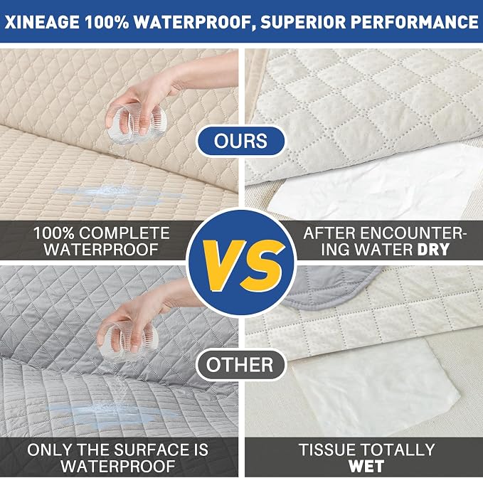 XINEAGE Loveseat Sofa Cover Waterproof Couch Covers - Image 3