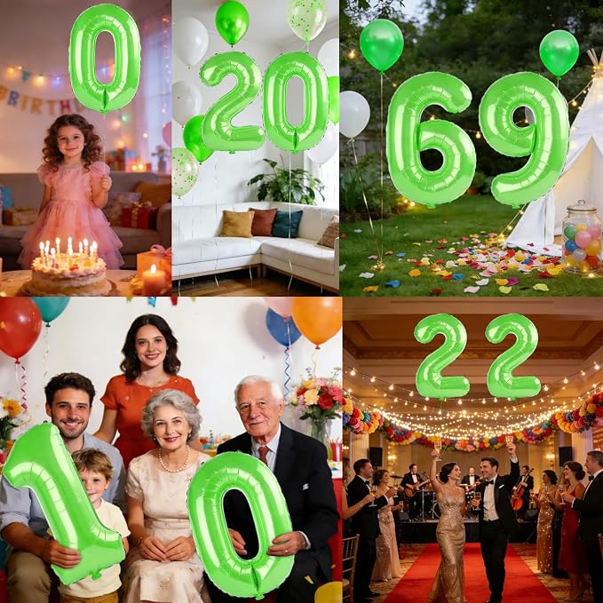 40 Inch Number 69 Balloons for 69th Birthday Party Decorations, 0-100 Fruit - Image 7